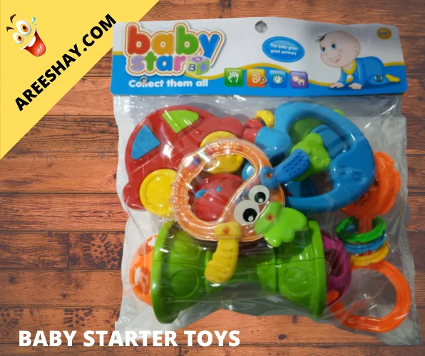 BABY STAR MUSIC INSTRUMENT PLAYSET TOYS, Toddler Musical Instruments,Baby's First Toy Instrument Set, Includes Shaker, Drum, Maracas, Bells