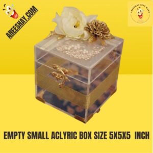 EMPTY SMALL ACRYLIC GIFT BOX