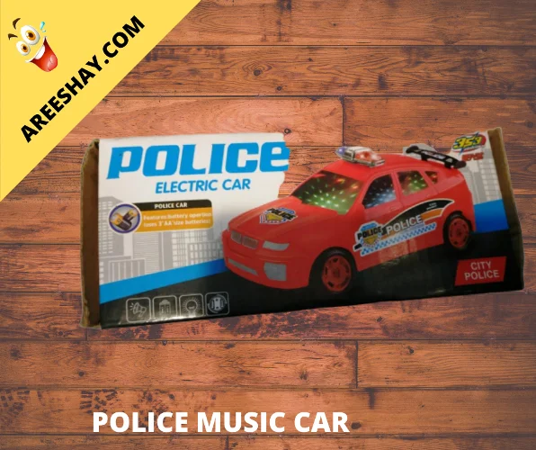 POLICE MUSIC CAR RED COLOUR