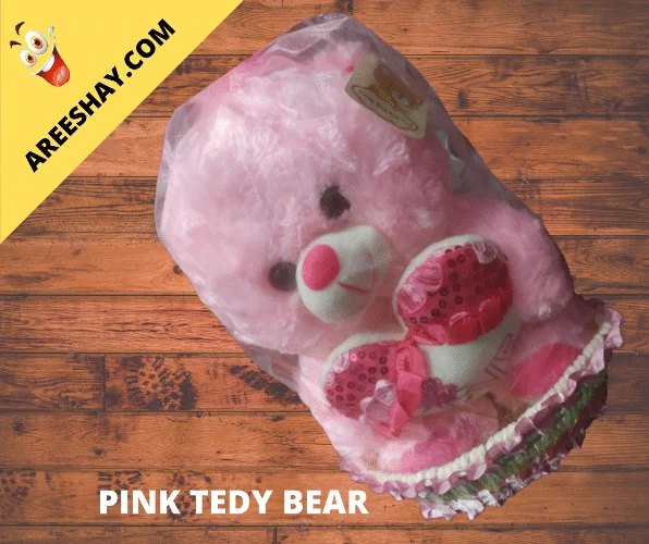 PINK BASKET TEDDY BEAR