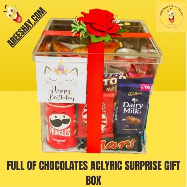 FULL OF CHOCOLATES ACRYLIC SURPRISE GIFT BOX