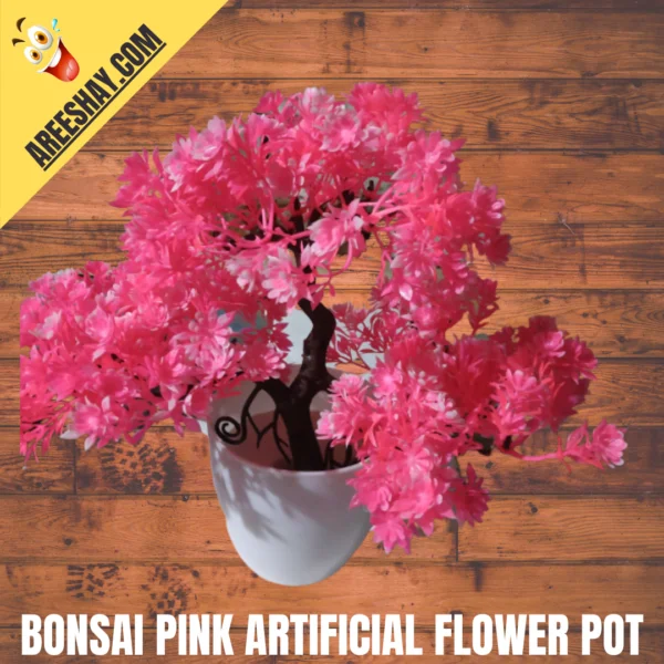 BONSAI PINK ARTIFICIAL FLOWER POT