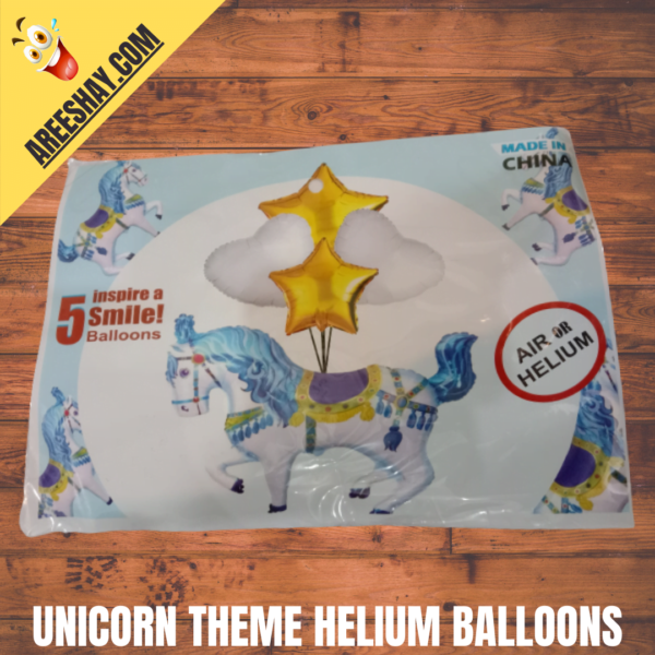 Unicorn Theme Helium Balloons