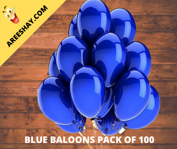 DARK BLUE BALLOONS PACK OF 100