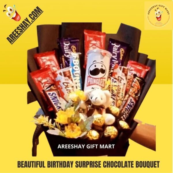 BEAUTIFUL BIRTHDAY SURPRISE CHOCOLATE BOUQUET