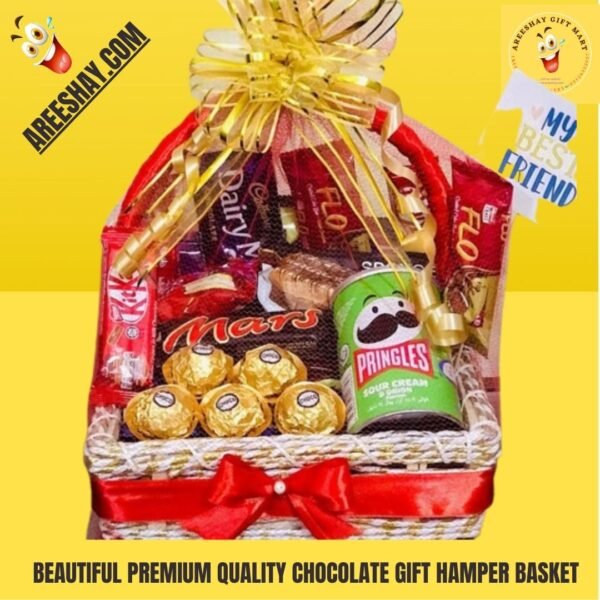 BEAUTIFUL PREMIUM QUALITY CHOCOLATE GIFT HAMPER BASKET