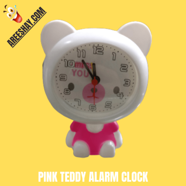 PINK TEDDY ALARM CLOCKK