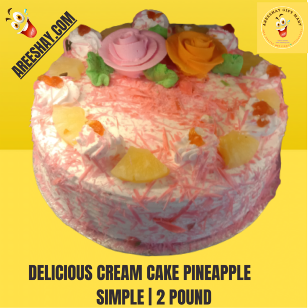 DELICIOUS SIMPLE CREAM CAKE PINEAPPLE | 2 POUNDS