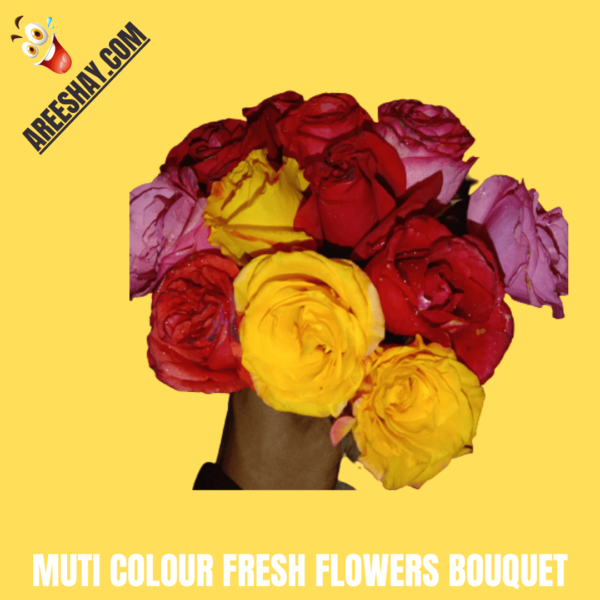 MULTI COLOUR FRESH FLOWERS BOUQUET