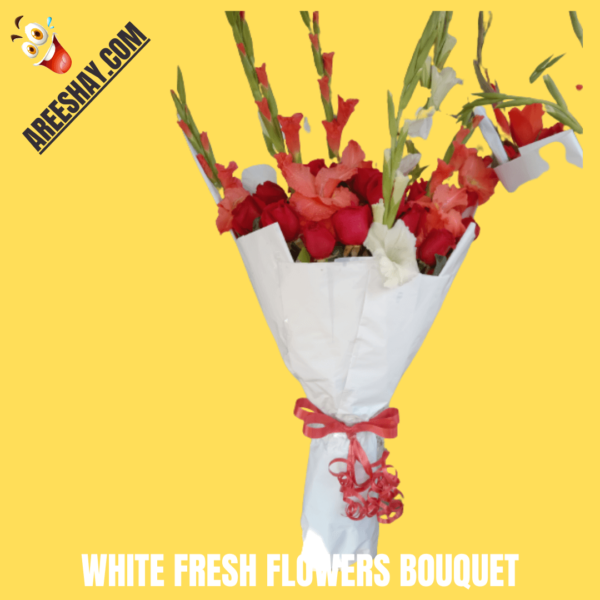 WHITE FRESH FLOWERS BOUQUET