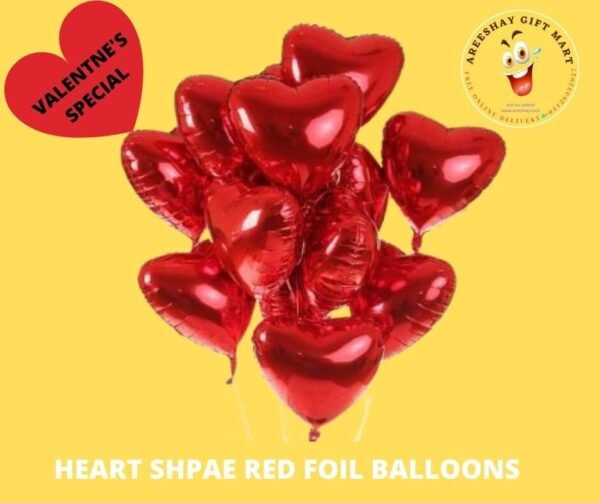 HEART SHAPE RED FOIL BALLOONS