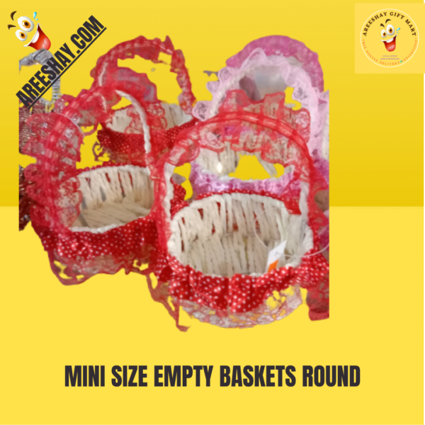 MINI SIZE EMPTY BASKETS WITH NET COVER