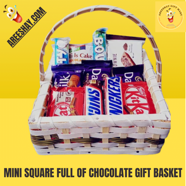 MINI SQUARE FULL OF CHOCOLATE GIFT BASKET