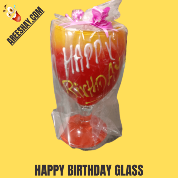 HAPPY BIRTHDAY GLASS