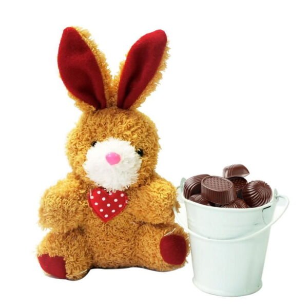 Rabbit Stuff Toy Chocolate Basket