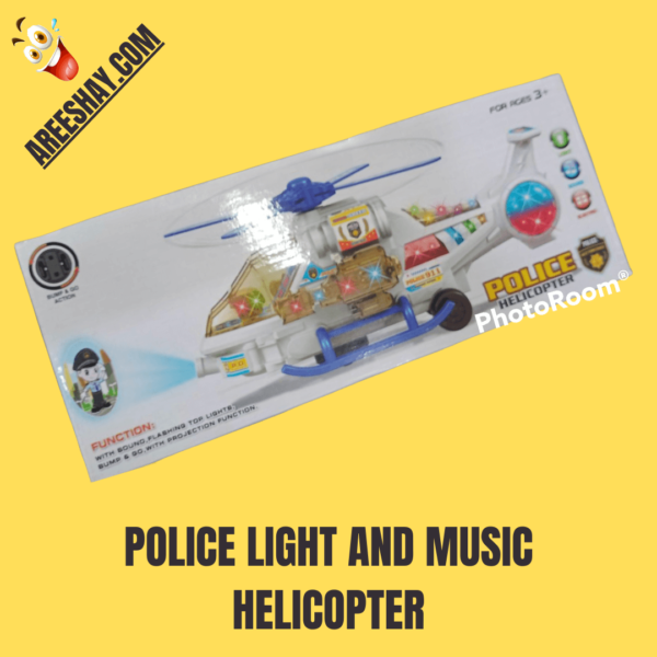 POLICE LIGHT AND MUSIC HELICOPTER