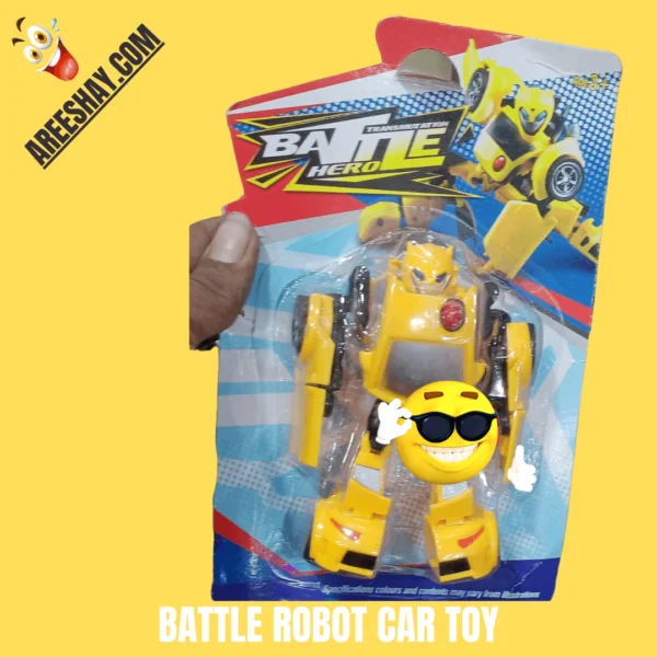 BATTLE MINI ROBO CAR TOY CARD FOR KIDS