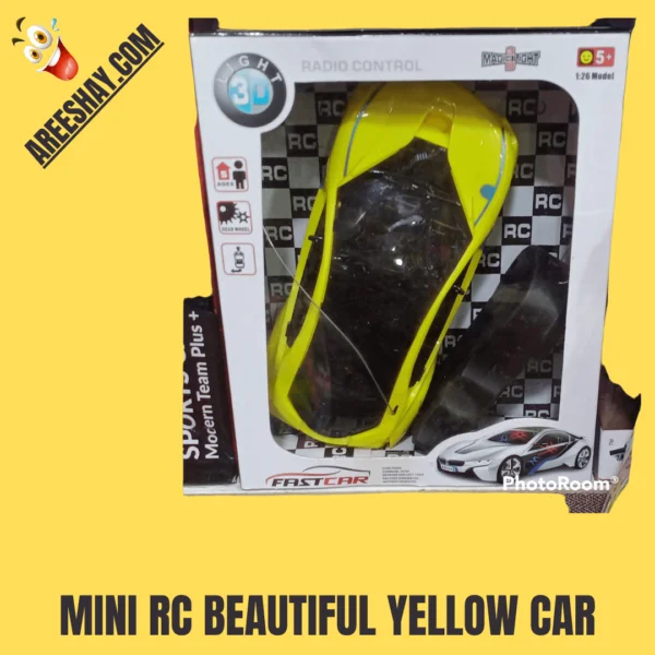 MINI BEAUTIFUL RC YELLOW CAR