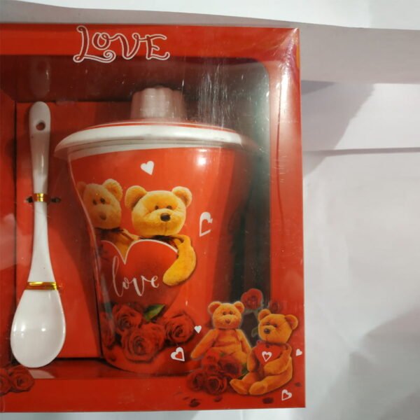 Teddy Bear Mug with Spoon