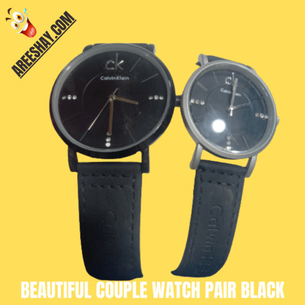 BEAUTIFUL COUPLE WATCH PAIR BLACK