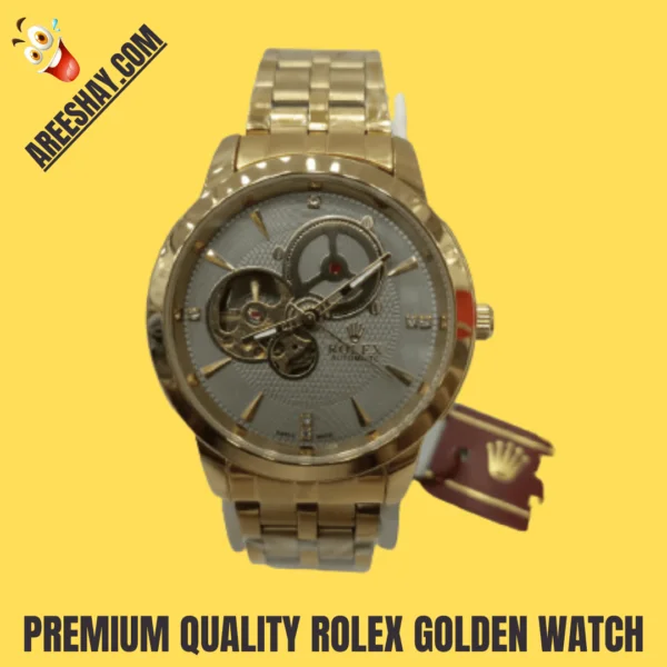 PREMIUM QUALITY ROLEX GOLDEN WATCH