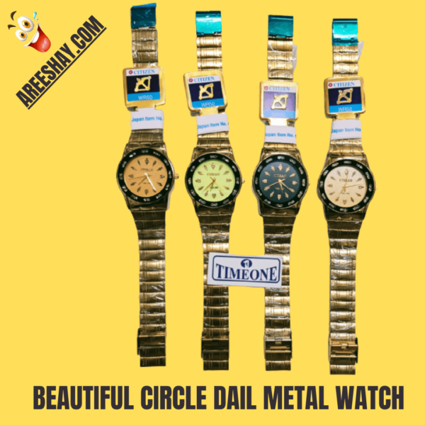 BEAUTIFUL CIRCLE DAIL METAL WATCH