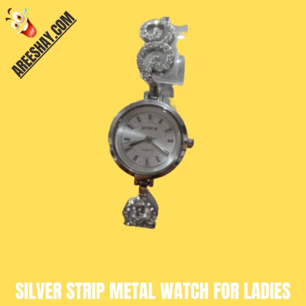 SILVER STRIP METAL WATCH FOR LADIES