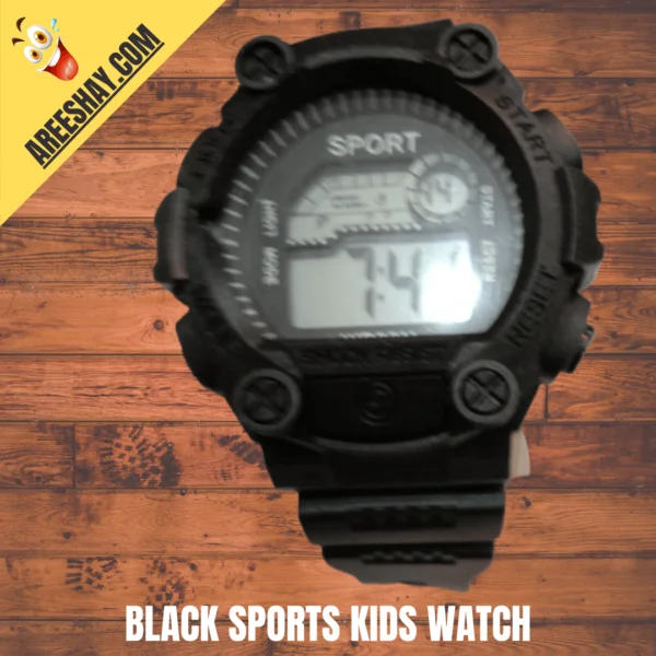 BLACK SPORTS KIDS WATCH