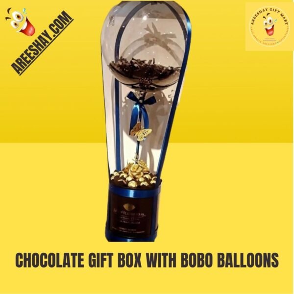 CHOCOLATE GIFT BOX WITH BOBO BALLOONS