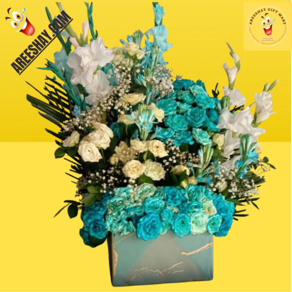 SEND BLUE THEME IMPORTED FLOWERS TO YOUR LOVED ONES