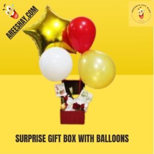 SURPRISE GIFT BOX WITH BALLOONS