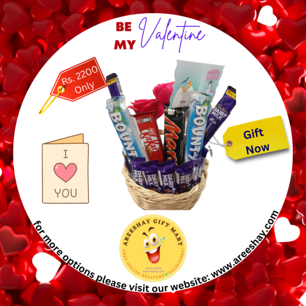 CHOCOLATE GIFT BASKET ROUND SHAPE