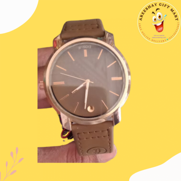 BROWN STRAP WATCH