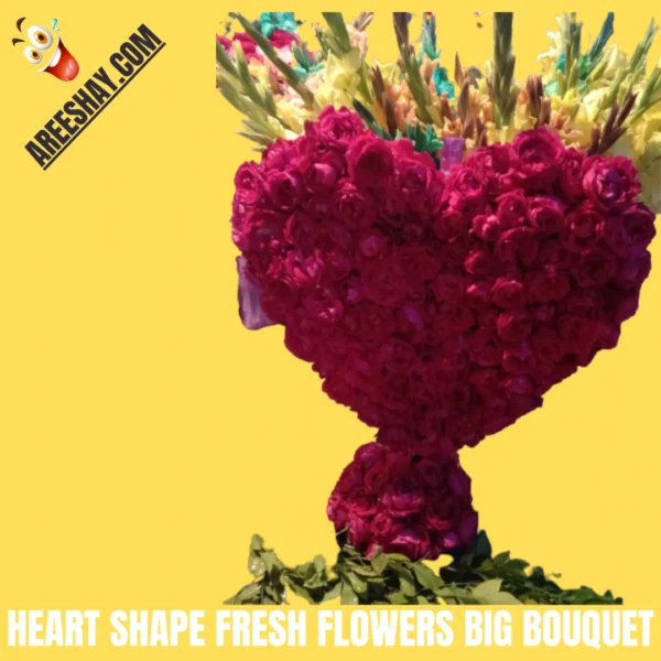 FRESH FLOWERS HEART SHAPE BIG BOUQUET