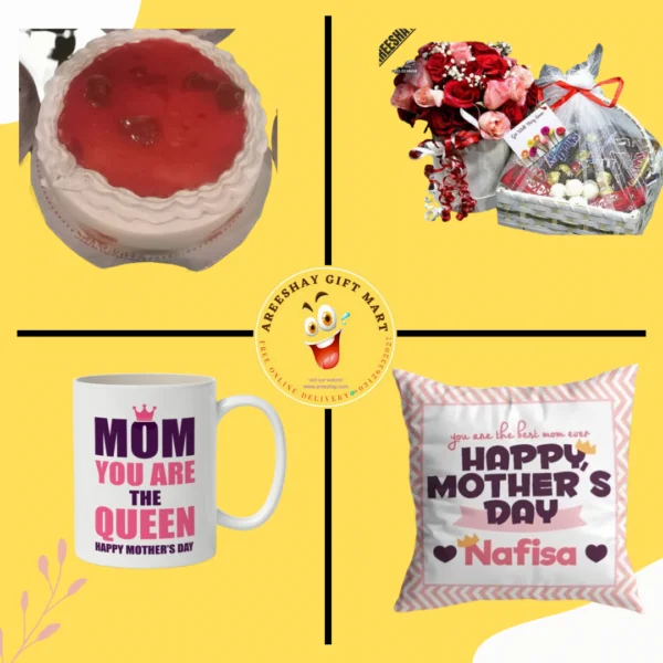 MOTHERS DAY CAKE CUSION FLOWERS DEAL