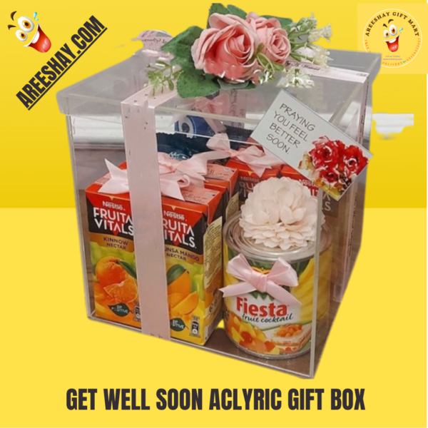 GET WELL SOON ACLYRIC GIFT BOX