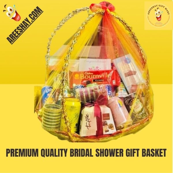 PREMIUM QUALITY BRIDAL SHOWER GIFT BASKET. Rs.6000