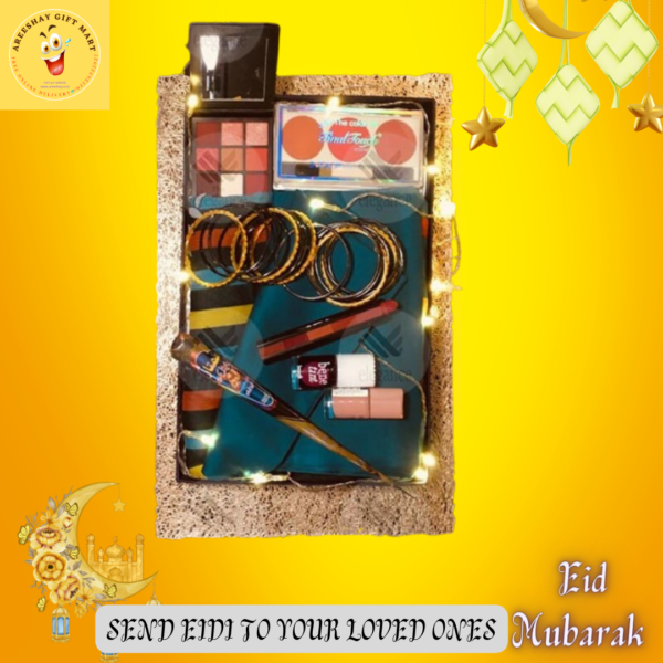 SHE IS LOVE WITH MAKEUP AND DRESS GIFT BASKET