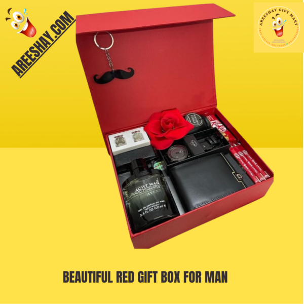 BEAUTIFUL RED GIFT BOX FOR MAN