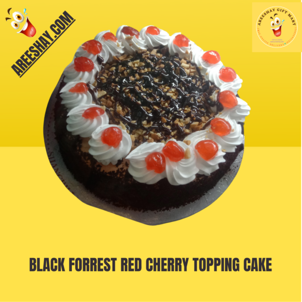 BLACK FORREST RED CHERRY TOPPING CAKE