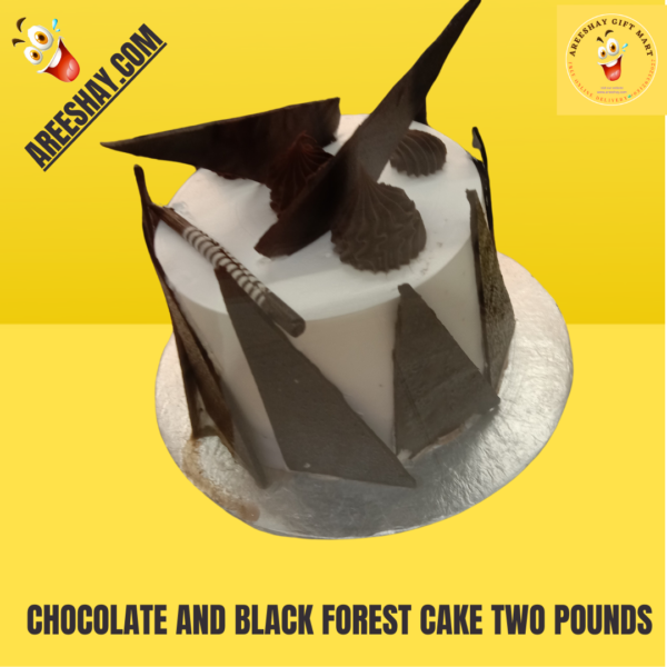 CHOCOLATE AND BLACK FOREST CAKE TWO POUNDS