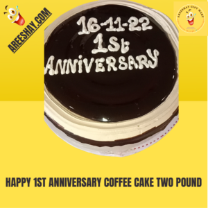 HAPPY 1ST ANNIVERSARY COFFEE CAKE TWO POUND