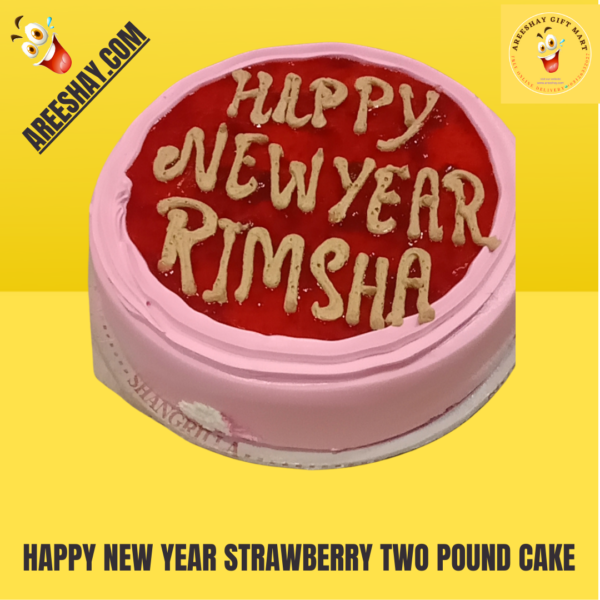 HAPPY NEW YEAR STRAWBERRY TWO POUND CAKE