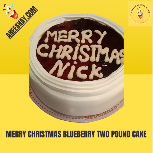 MERRY CHRISTMAS BLUEBERRY TWO POUND CAKE