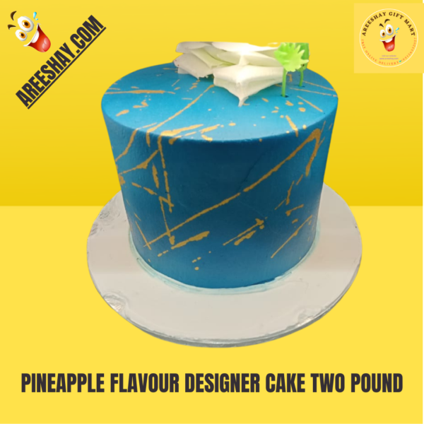 PINEAPPLE FLAVOUR DESIGNER CAKE TWO POUND