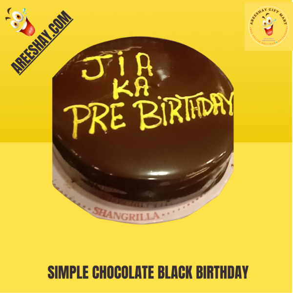 SIMPLE CHOCOLATE BLACK BIRTHDAY