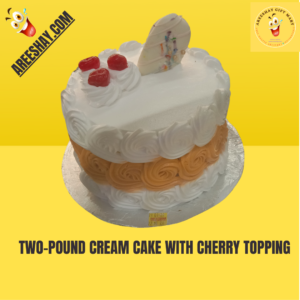 TWO-POUND CREAM CAKE WITH CHERRY TOPPING