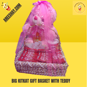 BIG KITKAT GIFT BASKET WITH TEDDY