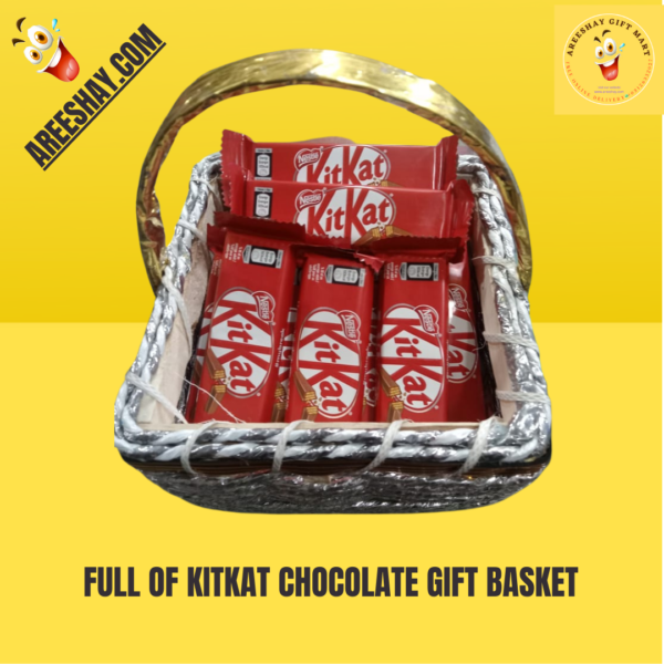 FULL OF KITKAT CHOCOLATE GIFT BASKET