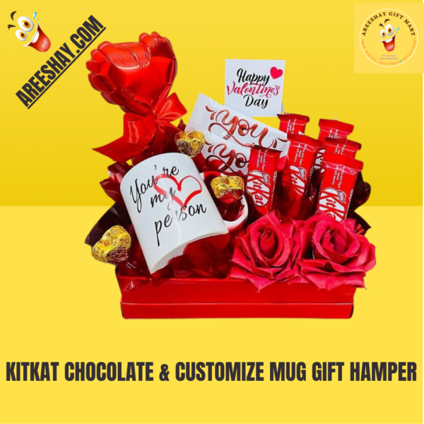 KITKAT CHOCOLATE & CUSTOMIZE MUG GIFT HAMPER